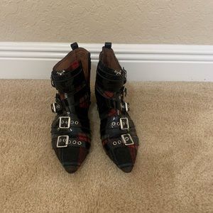 Jeffrey Campbell plaid booties